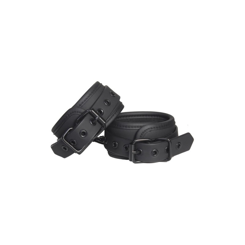 Algemas pretas no tornozelo com corrente de metal preto de 12cm- BLAZE