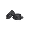 Black ankle handcuffs with black metal chain of 12cm- BLAZE