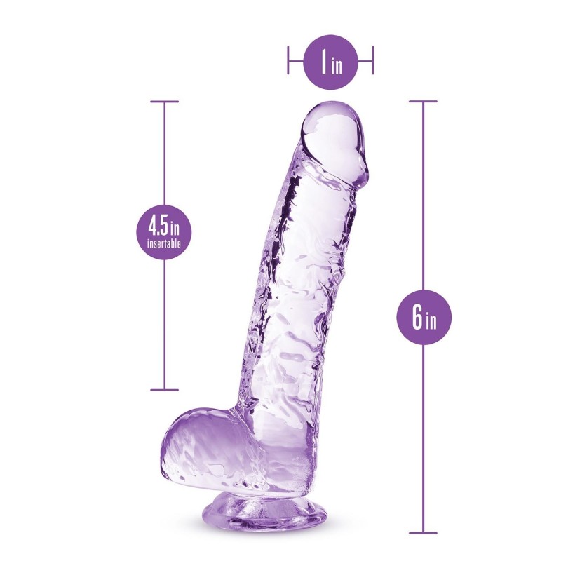 Dildo Cristalino 15 x 2,5cm - TPE