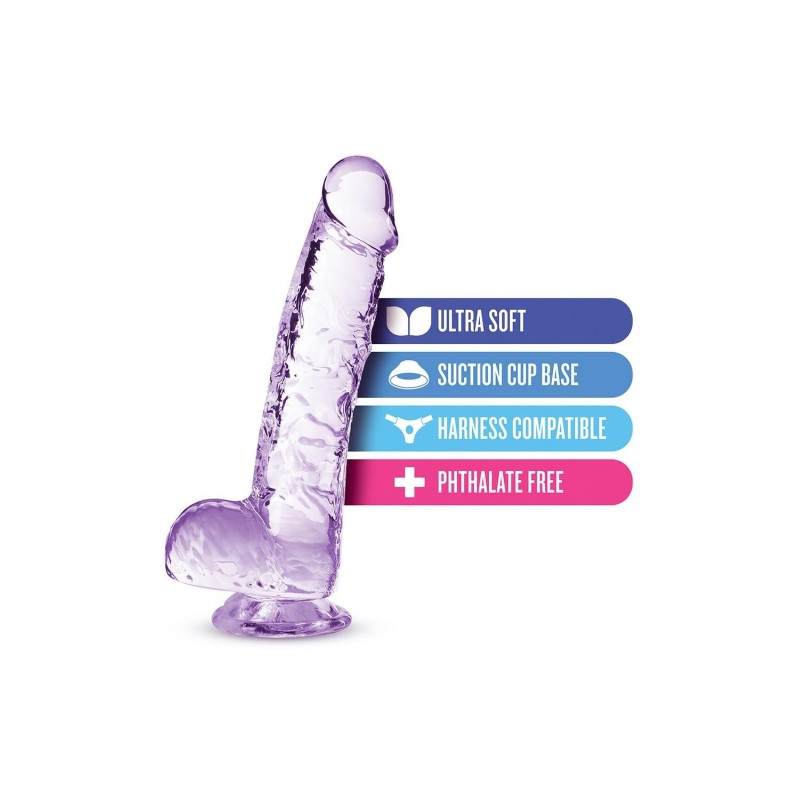 Dildo Cristalino 15 x 2,5cm - TPE