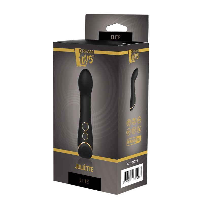 ELITE JULIETTE. Mini Vibrador punto G.  Recargable. 10 modos