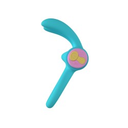 Riny Blue - Vibrating Ring 24 modes Rechargeable Remote Control - PARTY TOYS