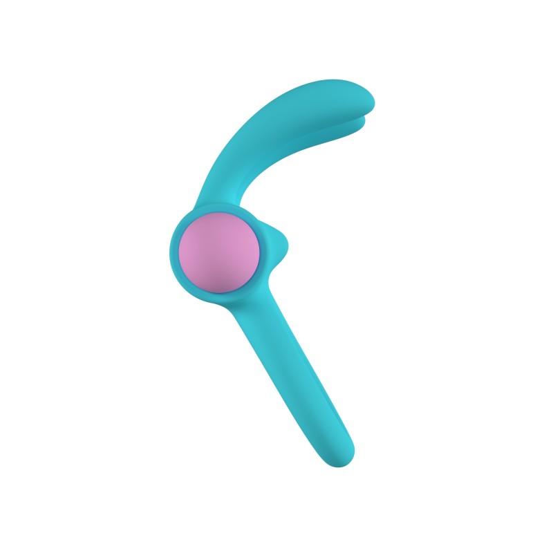 Riny Blue - Vibrating Ring 24 modes Rechargeable Remote Control - PARTY TOYS