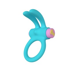 Riny Azul - Anilla Vibradora 24 modos Control remoto recargable - Party Toys