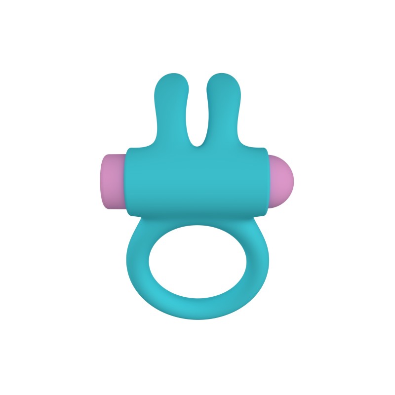 Riny Blue - Anello vibrante 24 modalità Telecomando ricaricabile - PARTY TOYS
