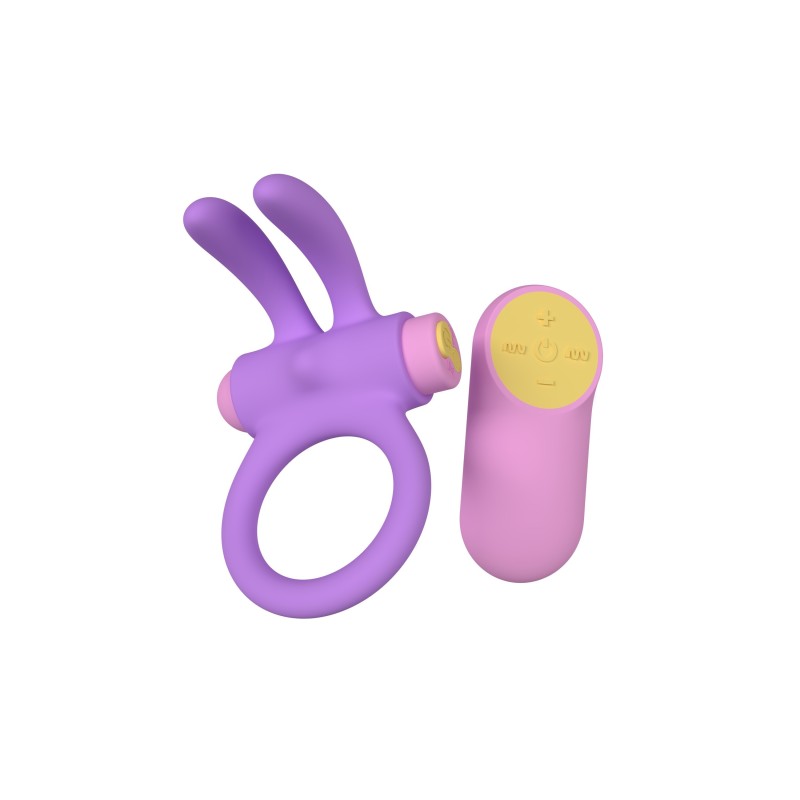 Riny Morado - Anilla Vibradora 24 modos Control remoto recargable - Party Toys