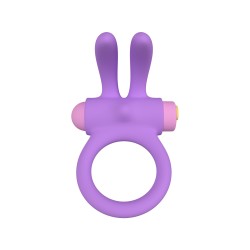 Purple Riny - Vibrating Ring 24 modes Rechargeable Remote Control - PARTY TOYS