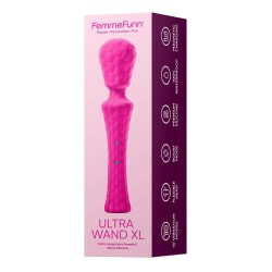ULTRA VARINHA XL Rosa . FemmeFunn. Recarregável