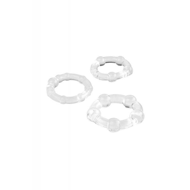 CONJUNTO DE ANÉIS TRANSPARENTES VARIADOS 769004