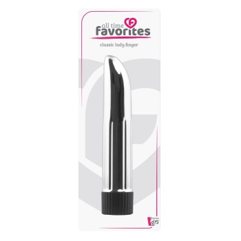 Vibrador Plata Multivelocidad - Ladyfinger 13,4cm 2