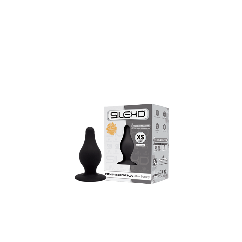PLUG MODEL2 XS BLACK 6,4x2,5cm SILEXD