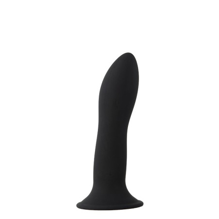 SOLID LOVE PREMIUM SILICONE DILDO NEGRO - Termorreactivo