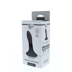 SOLID LOVE PREMIUM SILICONE DILDO BLACK - Thermoreactive