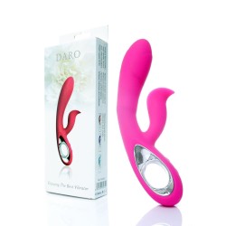 DARO - Vibromasseur Double Rose Rechargeable 12 Modes