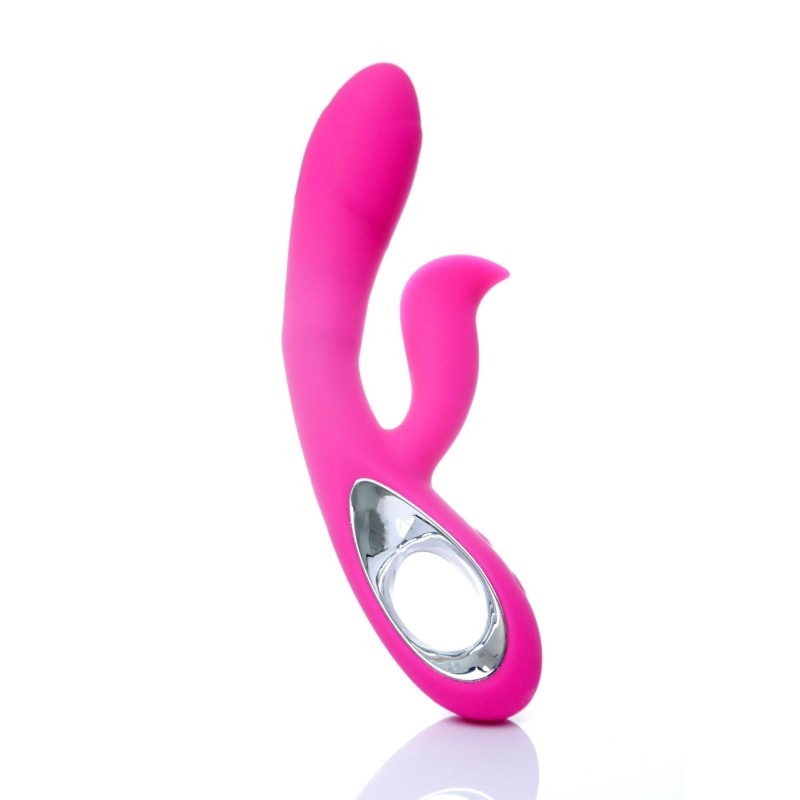 DARO - Vibrador Doble Rosa Recargable 12 modos