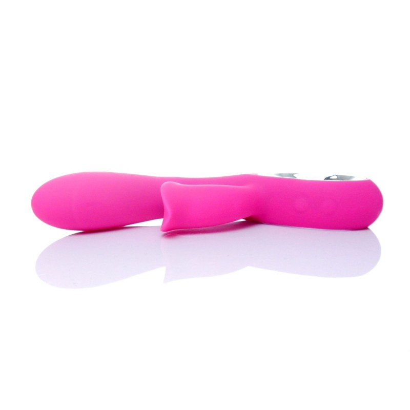 DARO - Vibrador Rosa Duplo Recarregável 12 Modos