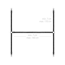 Set de Amarre bajo cama - Negro