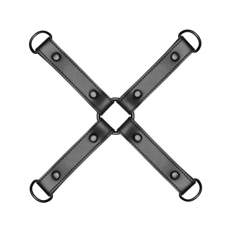 Kunstleder Hog Tie - Schwarz