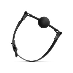 Bavaglio in silicone nero perforato