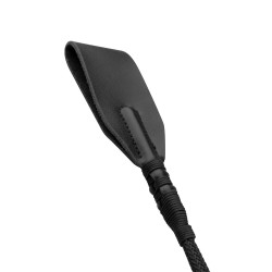 Colheita de equitação de couro sintético flexível - 45cm - Preto