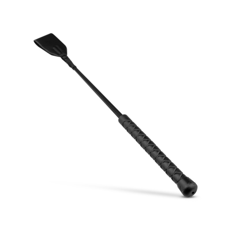 Colheita de equitação de couro sintético flexível - 45cm - Preto