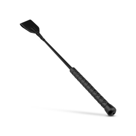 Colheita de equitação de couro sintético flexível - 45cm - Preto