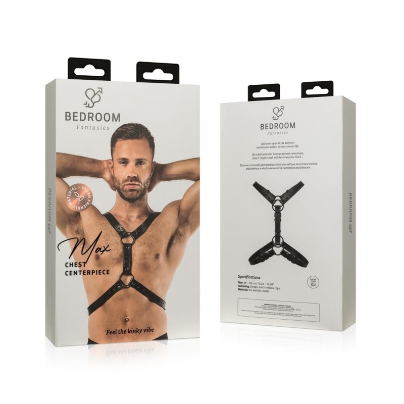 Max Bondage Harness - Preto