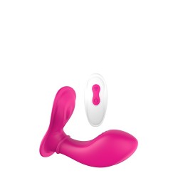 VIBES OF LOVE REMOTE PANTY G MAGENTA. 9 modes, 2 motors. Remote control. Rechargeable