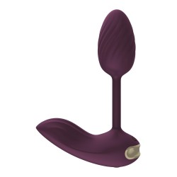 OEUF VIBRANT PORTABLE FLEXIBLE ESSENTIALS VIOLET. 10 modes de vibration, 2 moteurs. Télécommande. Rechargeable