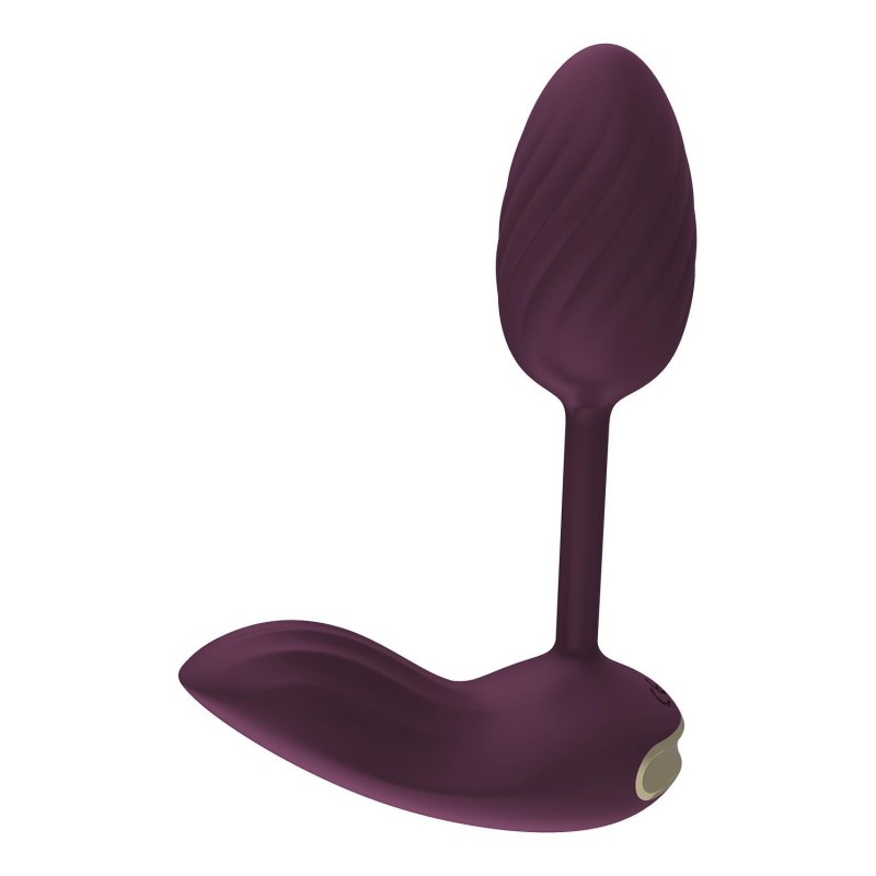 ESSENTIALS FLEXIBLE WEARABLE VIBRATING EGG MORADO. 10 modos Vibración , 2 motores. Control Remoto. Recargable