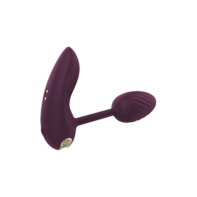 ESSENTIALS FLEXIBLE WEARABLE VIBRATING EGG MORADO. 10 modos Vibración , 2 motores. Control Remoto. Recargable