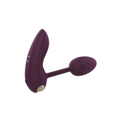ESSENTIALS FLEXIBLE WEARABLE VIBRATING EGG PURPLE. 10 vibration modes, 2 motors. Remote control. Rechargeable
