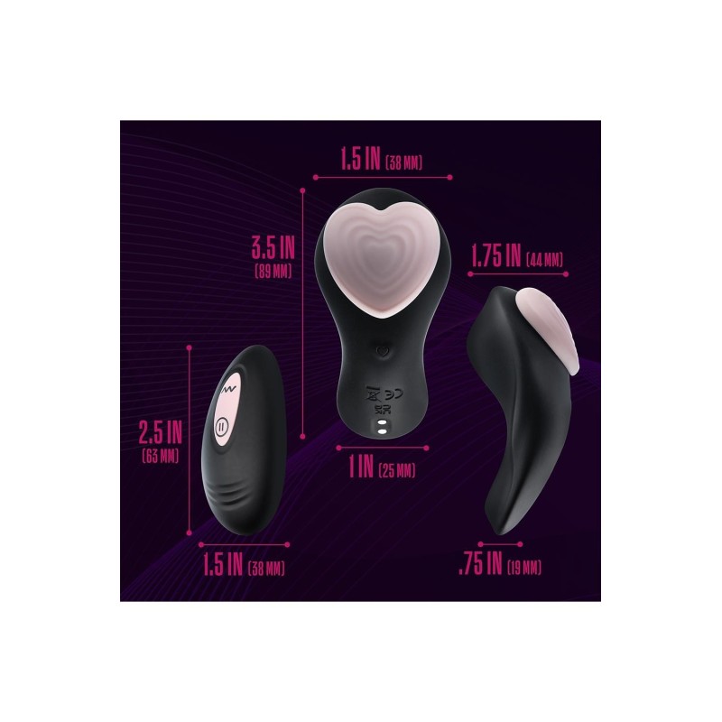 TEMPTASIA HEARTBEAT - Wiederaufladbarer Vibrator-String mit Fernbedienung