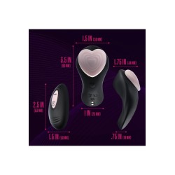 TEMPTASIA HEARTBEAT - Controle Remoto Vibrador Recarregável Thong