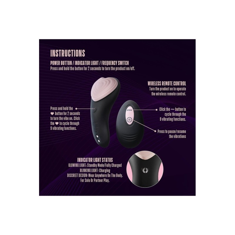 TEMPTASIA HEARTBEAT - Tanga Vibrador Recargable Control Remoto