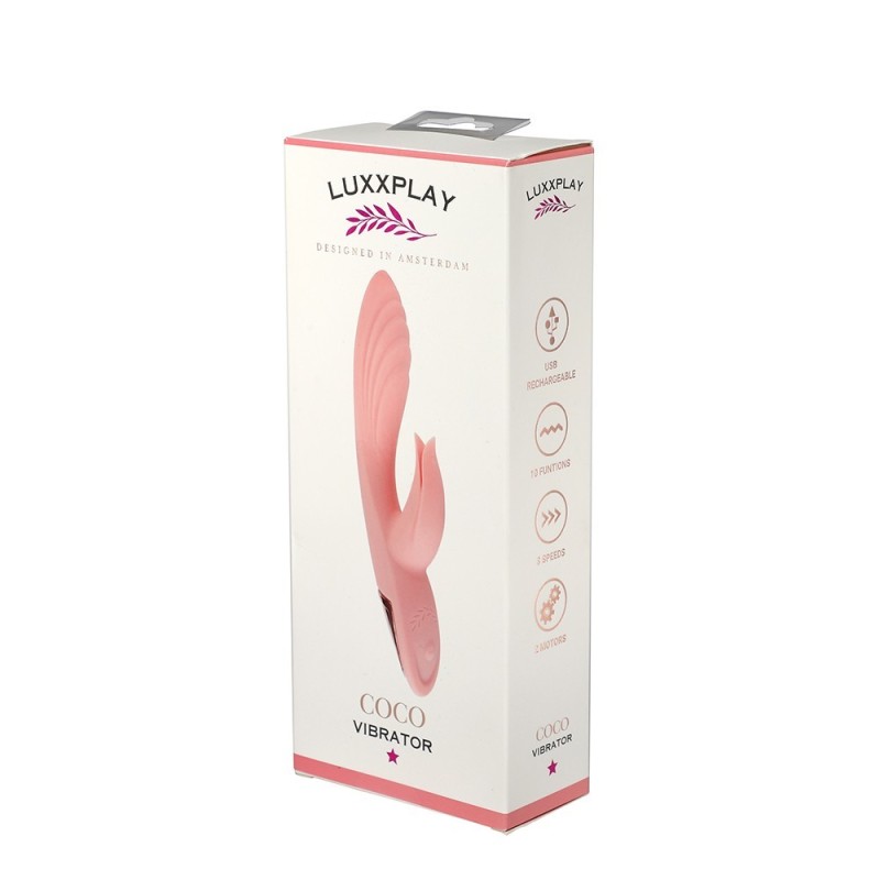 LuxxPlay – Cocco – Doppio Vibratore Ricaricabile – Rosa