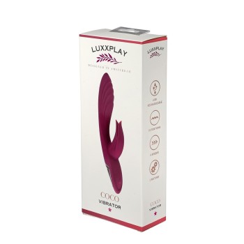 LuxxPlay – Kokosnuss – Wiederaufladbarer Doppelvibrator – Himbeere 2