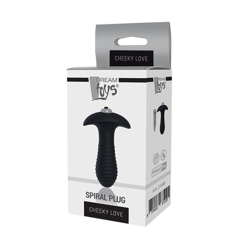 Plug Spiral - Plug anal avec vibration 9x3cm CHEEKY LOVE