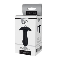 Spiral Plug - Anal Plug with vibration 9x3cm CHEEKY LOVE