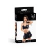 3-teiliges Set Wetlook Schwarz Heidi Größe S