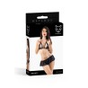2-Piece Wetlook Black Behati Set Size M