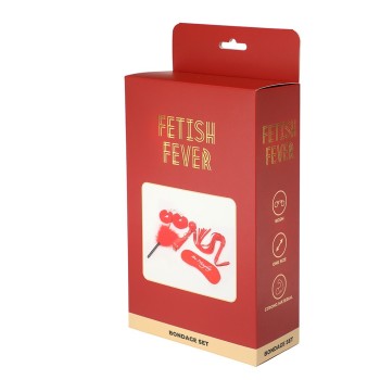 Ensemble de 5 pièces Red Bondage - FETISH FEVER 2