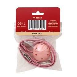Gag perforado Rosa - ajustable - Fetish Fever