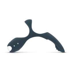 Triple anneau vibrant rechargeable pour le pénis, les testicules et le périnée