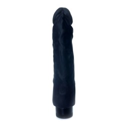 Vibrador TPE Pele Negra Real 22,5x4cm