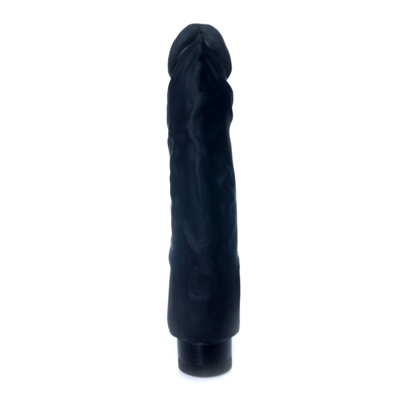 Real Black Skin TPE Vibrator 22,5x4cm