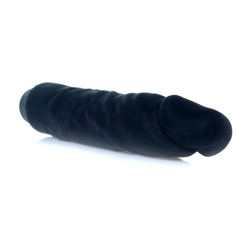 Vibrador Negro Real Skin TPE 22,5x4cm