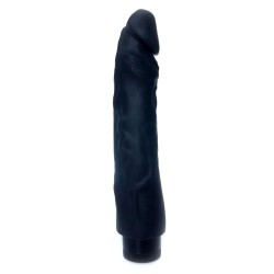 Vibrador TPE Pele Negra Real 22,5x4cm