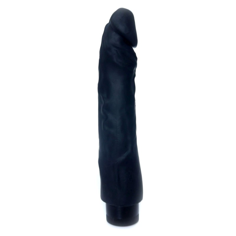 Real Black Skin TPE Vibrator 22,5x4cm