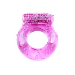 Anello vibrante rosa usa e getta in custodia